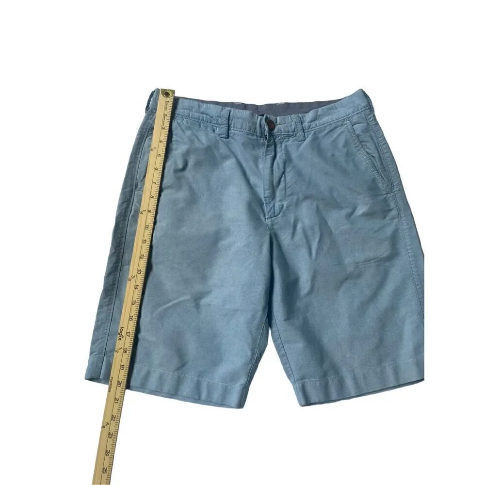 Men’s J.Crew Blue Chino Shorts Cotton Size 31W Casual  Golf Everyday Outdoor